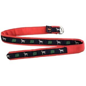 CK Bradley Preppy Womens Belt Sz M Dalmation Tally Ho Designs Ltd. Fireman Hose